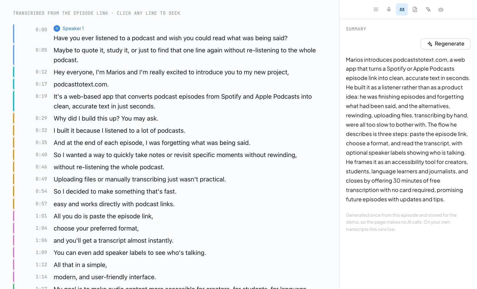 Readable Text Design Free YouTube Transcript Generator: Video to Text
